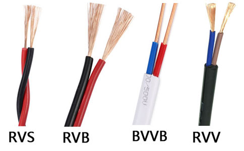 RVS與RVB、BVVB、<a href='http://www.bmeiizpl.com/rvvdianxian/' target='_blank'><u>RVV電線</u></a>