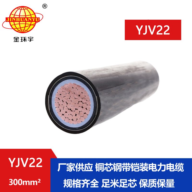 金環宇電線電纜 室外電纜鎧裝YJV22-300平方 深圳yjv22電力電纜